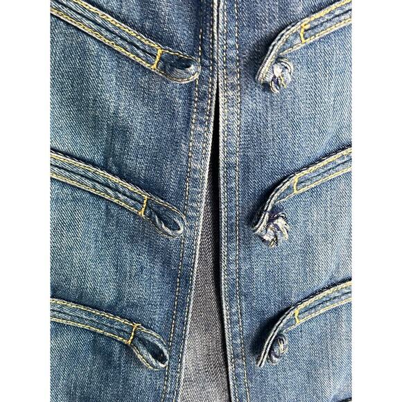 See by Chloe 100% Cotton Long Sleeve Denim Trucker Jacket Blue Women's US 10 - Picture 7 of 9